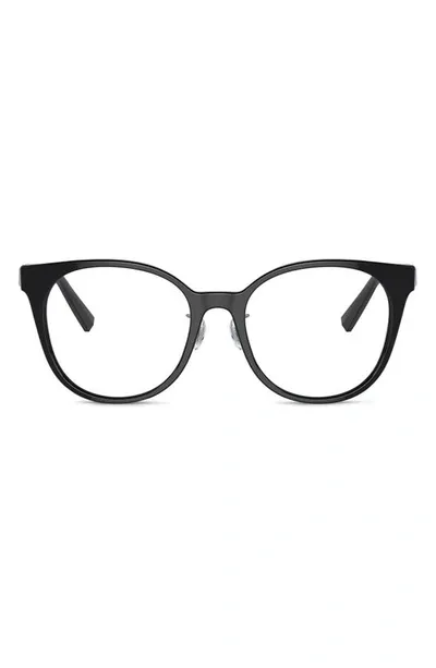 Tiffany & Co Phantos 53mm Round Optical Glasses In Black