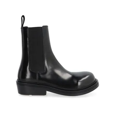 Bottega Veneta Fireman Chelsea Boots In Black