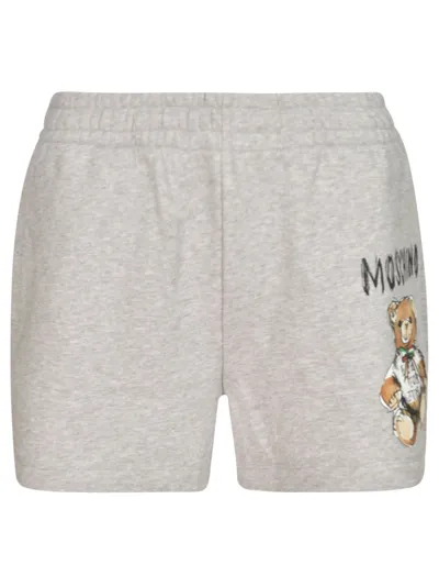 Moschino Logo Bear Shorts In 1485