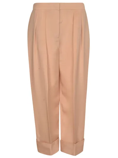 Giorgio Armani Concealed Trousers In Pink