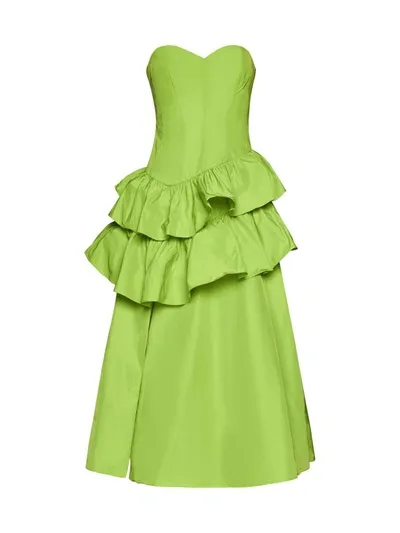 Marchesa Notte Dress In Green