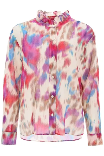 Isabel Marant Étoile Isabel Marant Etoile Gamble Shirt With Shaded Motif Women In Multicolor