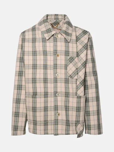 Golden Goose Camicia Check In Beige