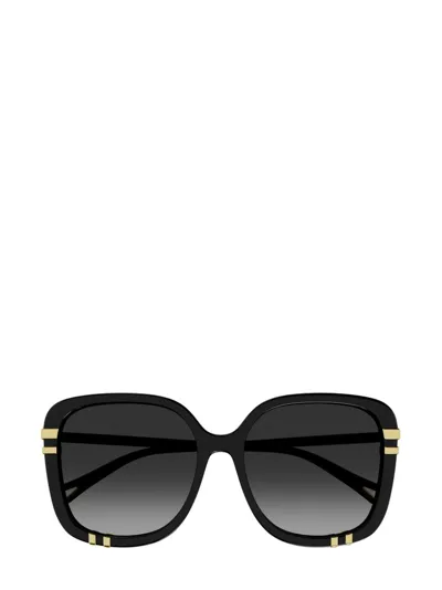 Chloé Eyewear Square Frame Sunglasses In Black