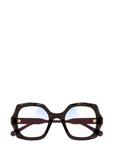 Chloé Eyewear Oversized Square In Purple