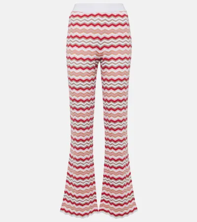 Missoni Zig Zag High-rise Flared Pants In Multicoloured