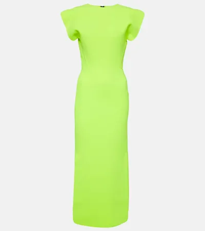 Maticevski Zephyr Midi Dress In Yellow