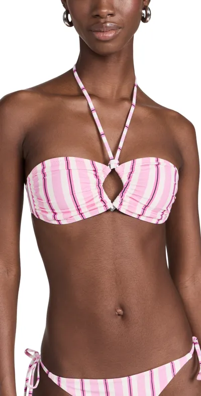 Ganni Fiji Bikini Top Fiji Flower In 854 Fiji Flower