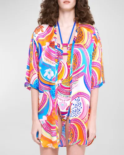 Paolita Bora Bora Lautrec Kimono Coverup