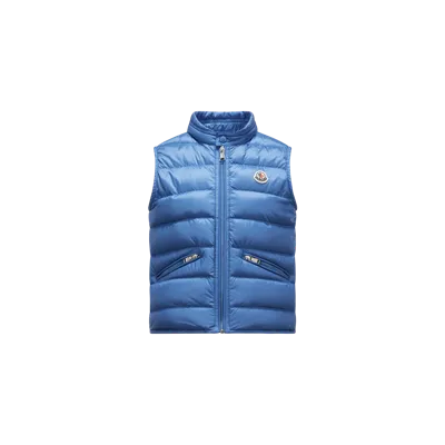 Moncler Kids' Doudoune Sans Manches Gui In Blue