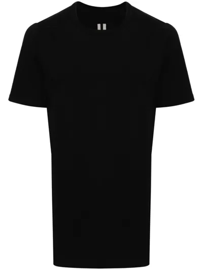 Rick Owens Black Crew Neck Organic Cotton T-shirt