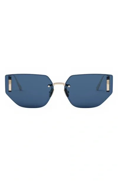 Dior 30montaigne B3u Sunglasses In Gold Blue