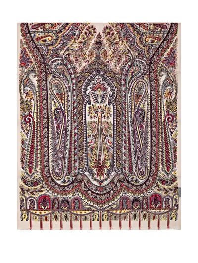 Etro Paisley Scarf In Beige