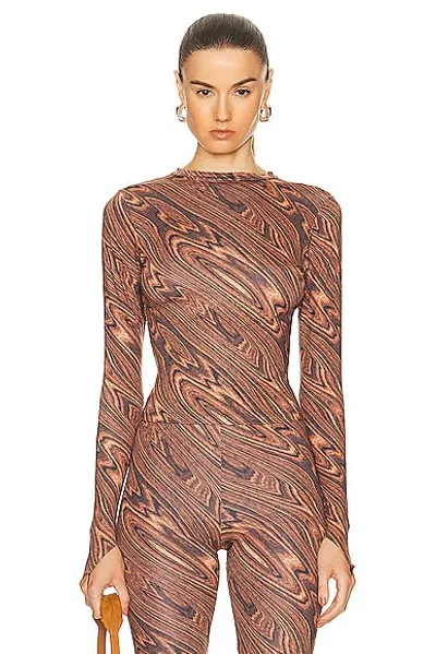 Maisie Wilen Body Shop Top In Wood