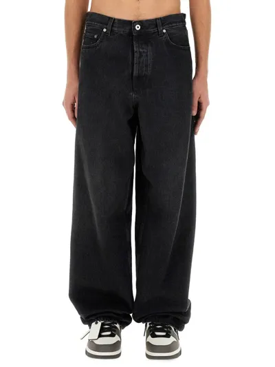 Off-white Loose Fit Jeans In Black