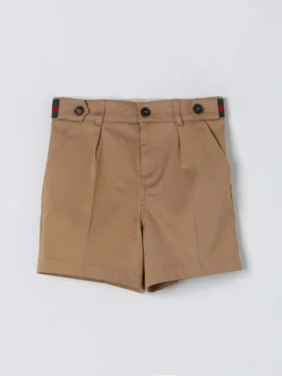 Gucci Kids' Shorts  Kinder Farbe Beige In Brown