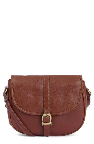 Barbour Laire Leather Saddle Bag In Br11 Brown