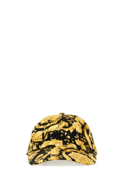 Versace Hats In Blackgoldblack