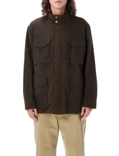 Baracuta Waxed Field Jacket In Green