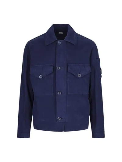 C.p. Company Mais B Overshirt In Blue