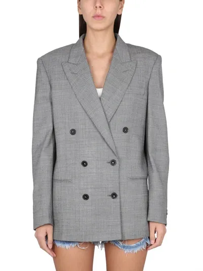 Stella Mccartney Double-breasted Blazer In Black