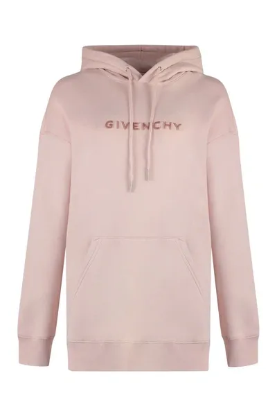 Givenchy Cotton Hoodie In Pink