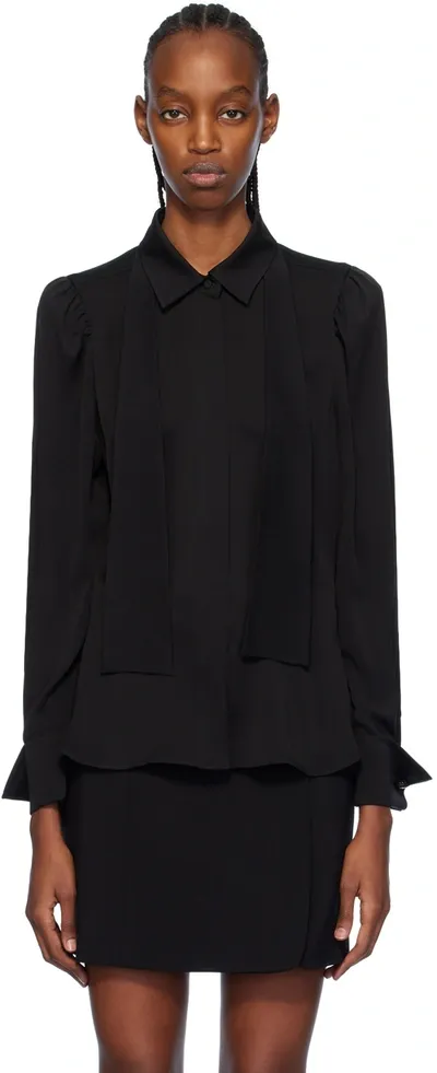 Max Mara Black Paraggi Shirt In 4 Black