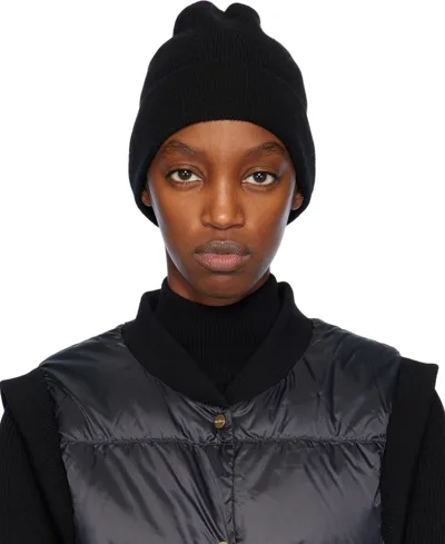 Max Mara Black Dindi Beanie In 4 Black