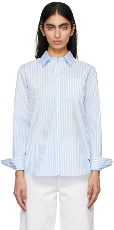 Weekend Max Mara Blue Viglio Shirt In 34 Sky Blue