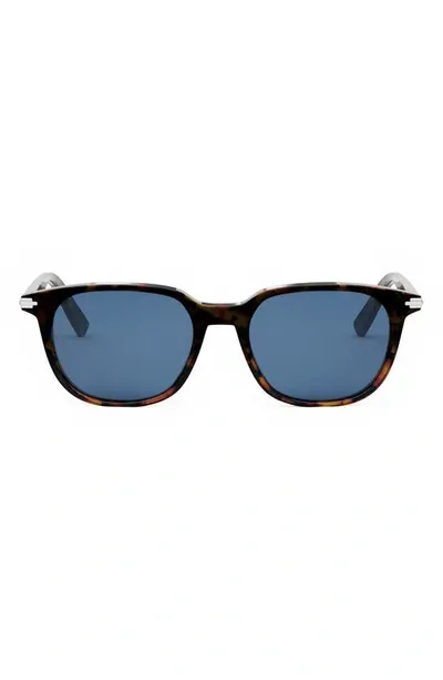 Dior Blacksuit S12i Sunglasses In Havana/blue Solid