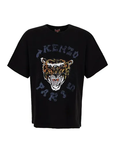 Kenzo Cotton T-shirt In Black