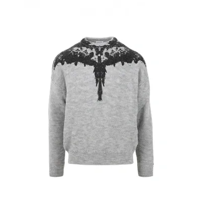 Marcelo Burlon County Of Milan Marcelo Burlon Wings Sweater In Gray