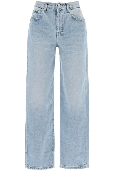 Interior Remy Wide Leg Jeans In Light Blue