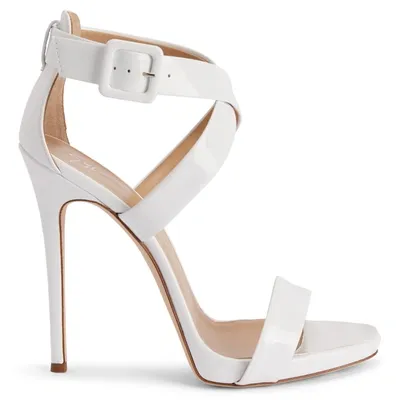 Giuseppe Zanotti Bellis 120mm Platform Sandals In White