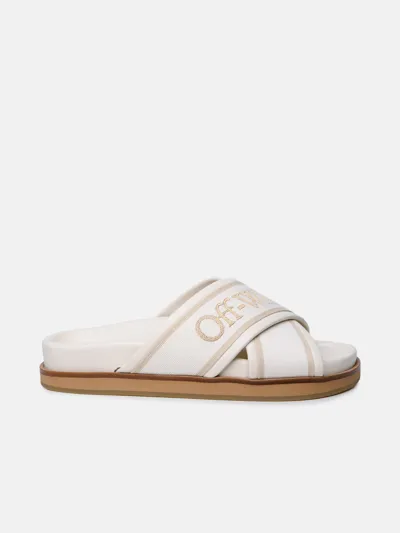 Off-white Ciabatta Criss Cross In Beige