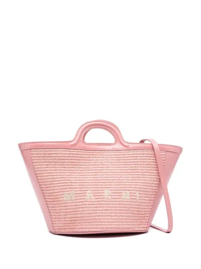 Marni Small Tropicalia Bag In Pink & Purple