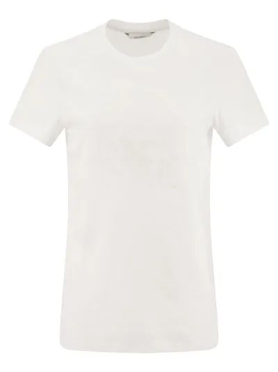 Max Mara Crew-neck T-shirt In White