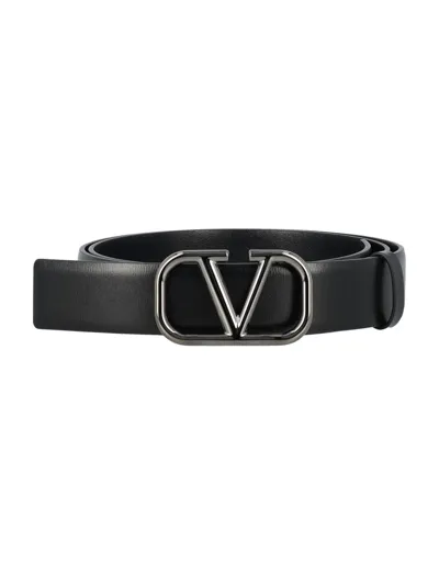 Valentino Garavani Valentino Vlogo Signature Belt In Black