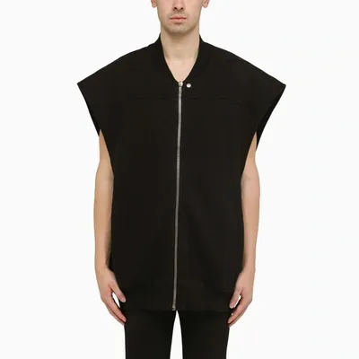 Drkshdw Zip-up Vest In Black