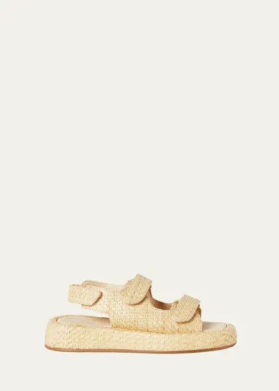 Loeffler Randall Women's Blaise Woven Slingback Sandals In Natural