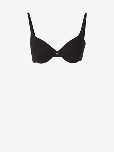 Tom Ford Modal Padded Bra In Black