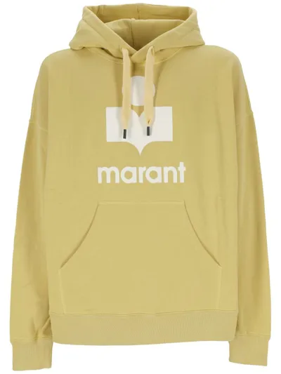 Isabel Marant Miley Drawstring Hoodie In Yellow