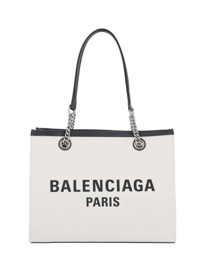 Balenciaga "duty Free" Medium Tote Bag In Grey