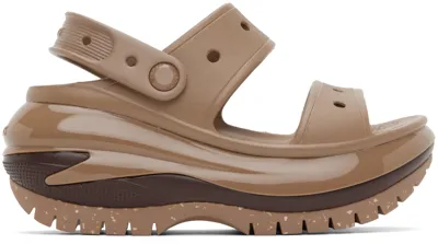 Crocs Mega Crush Sandal In Beige