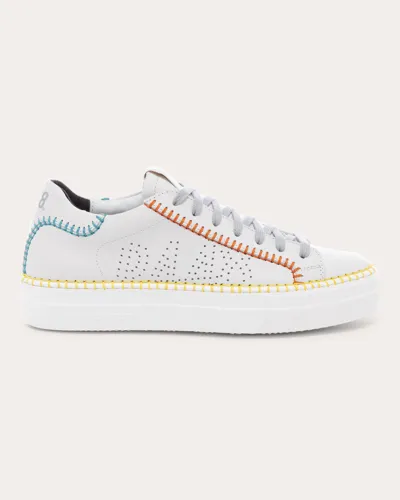 P448 Women's Thea Whip Stitch Low Top Sneakers In White