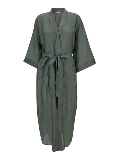 The Rose Ibiza Bata Kimono In Green