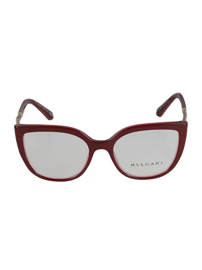 Bulgari Embellished Temple Glasses In 5469