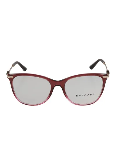 Bulgari Crystal Embellished Temple Glasses In 5477