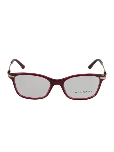 Bulgari Crystal Embellished Cat-eye Glasses In 5426