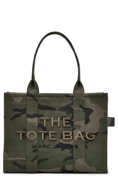 Marc Jacobs The Camo Jacquard Large Tote Bag In Camo Multi